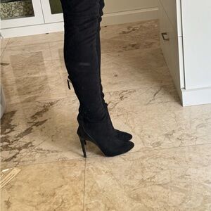 Aquazurra Elegant Black Women's Knee-High Boots